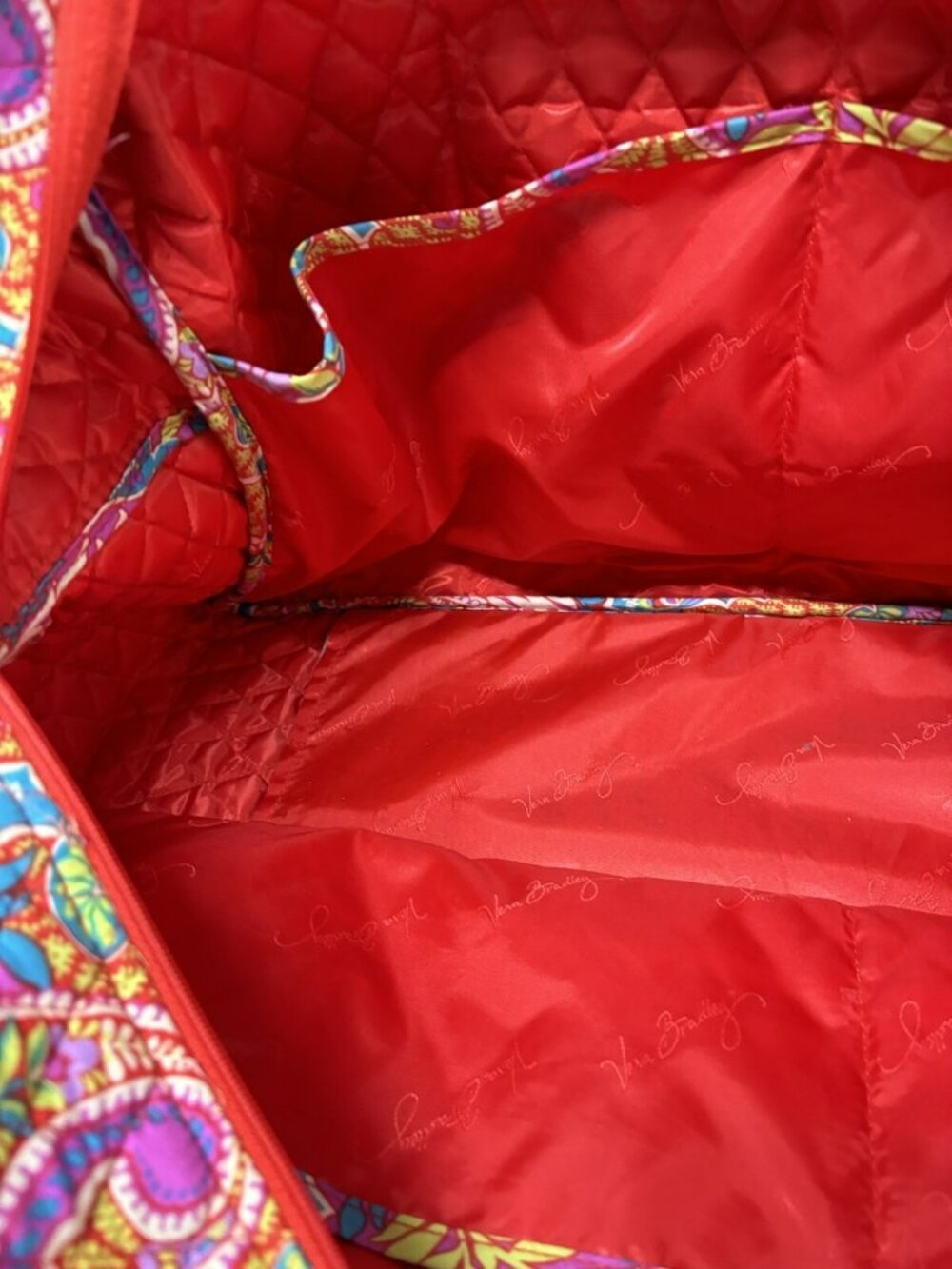 Vera Bradley Paisley in Paradise Weekender Duffle Bag w/ Strap & Luggage Sleeve - Picture 12 of 16